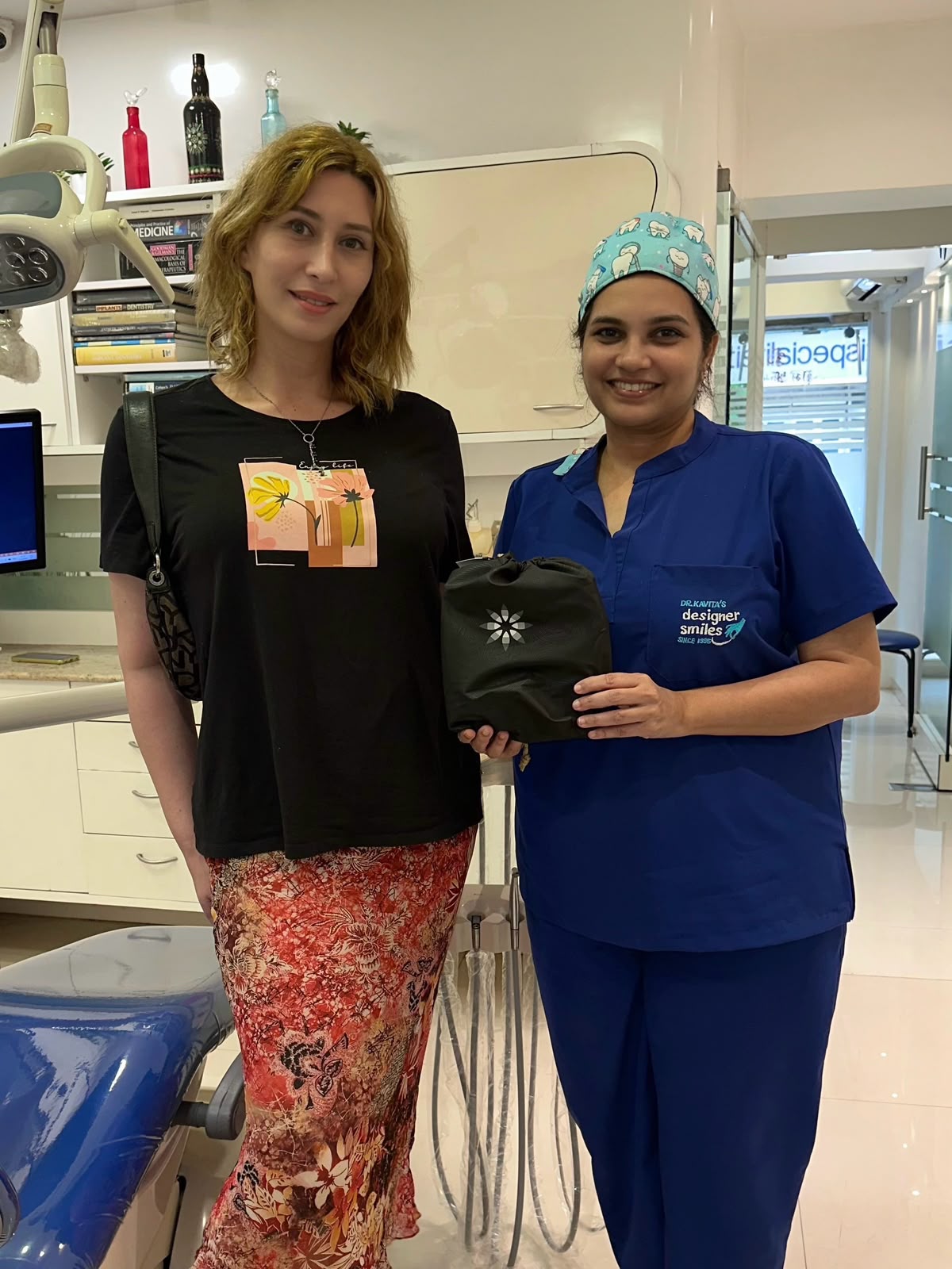 International patient with Dr. Kavita at Designer Smiles, Mumbai