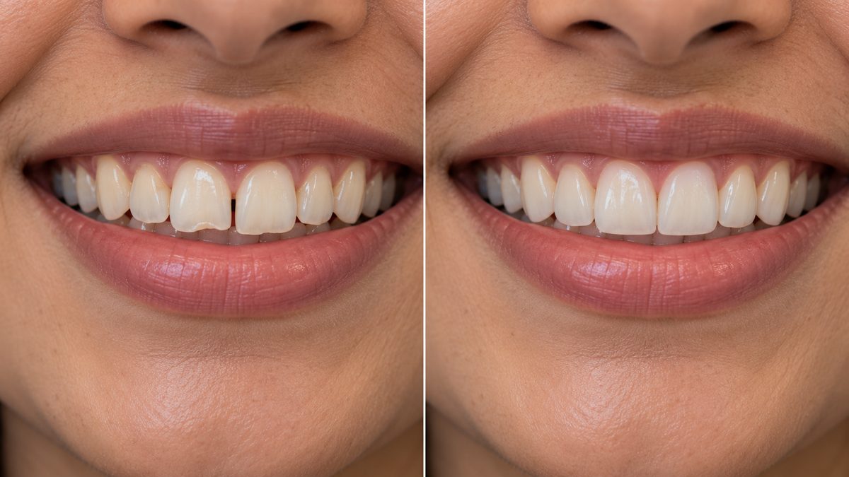 Porcelain veneers smile makeover at Designer Smiles, Vile Parle East, Mumbai