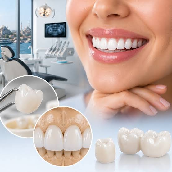 Natural-looking zirconia dental crowns at Designer Smiles dental clinic in Vile Parle East, Mumbai